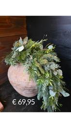 Grote stenen kruik met verse toef, Huis en Inrichting, Woonaccessoires | Vazen, Steen, Overige kleuren, Nieuw, Ophalen of Verzenden