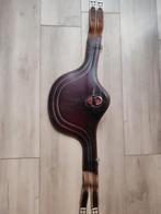 Bruin leren springsingel met buikflap 120cm, Ophalen of Verzenden, Gebruikt, Springen