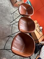 Zuiver Barkruk Feston 65 cm brown, Huis en Inrichting, Barkrukken, Ophalen, Met voetsteun, 60 tot 90 cm, Leer