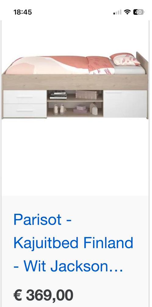 1 persoons bed met lades, legplanken en deur, Huis en Inrichting, Slaapkamer | Stapelbedden en Hoogslapers, Gebruikt, Hoogslaper