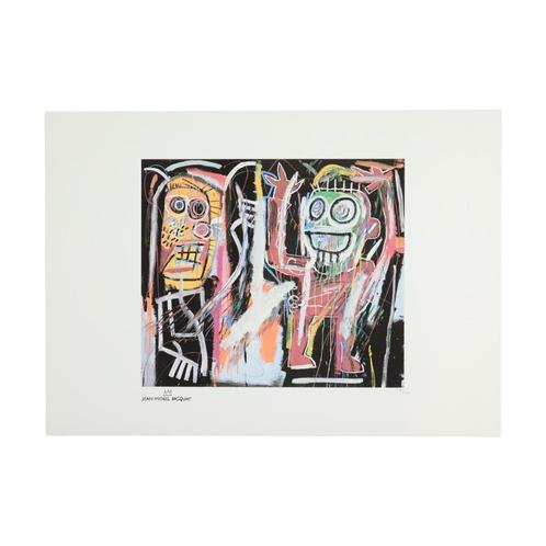 Offset Litho Naar Jean-Michel Basquiat Dustheads 27/100, Antiek en Kunst, Kunst | Litho's en Zeefdrukken, Ophalen of Verzenden