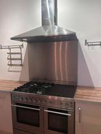 Boretti gasfornuis met afzuigkap & RVS spatwand complete set, Ophalen, Gebruikt, 60 cm of meer, Gas