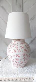 ENGELS VINTAGE FLORAL PORSELEIN TAFELLAMP,26H.X20 BREED, Overige materialen, Ophalen of Verzenden, Zo goed als nieuw, ENGELS VINTAGE