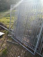 Kennel delen zwaar gegalvaniseerd, Ophalen, Met poort, Gebruikt, Spijlenhekwerk