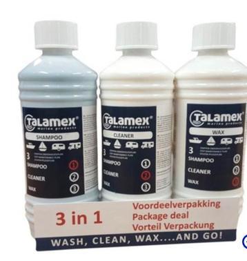 Talamex set  boot / boten shampoo cleaner wax beschikbaar voor biedingen