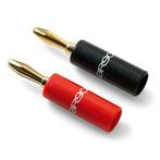 Argon Bananastekkers + audio kabels, Audio, Tv en Foto, Audiokabels en Televisiekabels, Ophalen, Zo goed als nieuw, Minder dan 2 meter