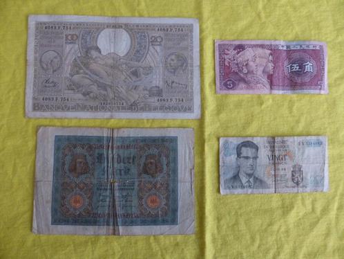 4 Bankbiljetten, Postzegels en Munten, Munten en Bankbiljetten | Verzamelingen, Bankbiljetten, Nederland, Verzenden