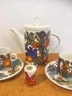 Acapulco theepot. 2 kop en schotel. Zoutpotje, Ophalen of Verzenden, Zo goed als nieuw, Overige stijlen, Kop(pen) en/of Schotel(s)