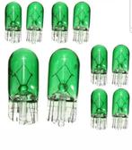 W5W T10 Halogeenlampen Helder Groen Glas 12V 5W p.s. €1,50, Nieuw, Ophalen of Verzenden