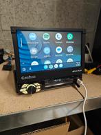 1Din Autoradio klapscherm met Android auto en Carplay, Ophalen of Verzenden, Zo goed als nieuw