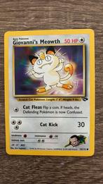 Pokémon card Giovanni’s Meowth 74/132 1995, Losse kaart, Verzenden