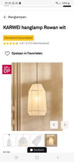 Twee keer een karwei hanglamp rowan nieuw in doos!, Huis en Inrichting, Ophalen of Verzenden, Zo goed als nieuw, Minder dan 50 cm