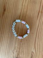 Preppy armbandje, Sieraden, Tassen en Uiterlijk, Armbanden, Verzenden, Nieuw, Elastiek, Roze