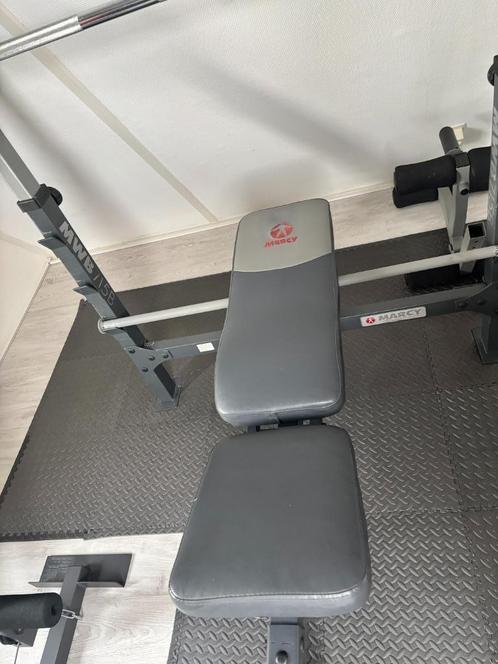 Marcy olympische halterbank, Sport en Fitness, Fitnessmaterialen, Gebruikt, Fitnessbank, Armen, Benen, Borst, Buik, Ophalen