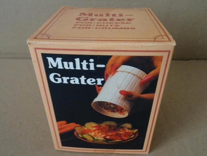 Curiosa vintage Multi-Grater No. 929 in originele verpakking, Antiek en Kunst, Curiosa en Brocante, Ophalen of Verzenden