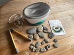 Hotstone set, Sport en Fitness, Massageproducten, Ophalen of Verzenden, Zo goed als nieuw, Hotstone