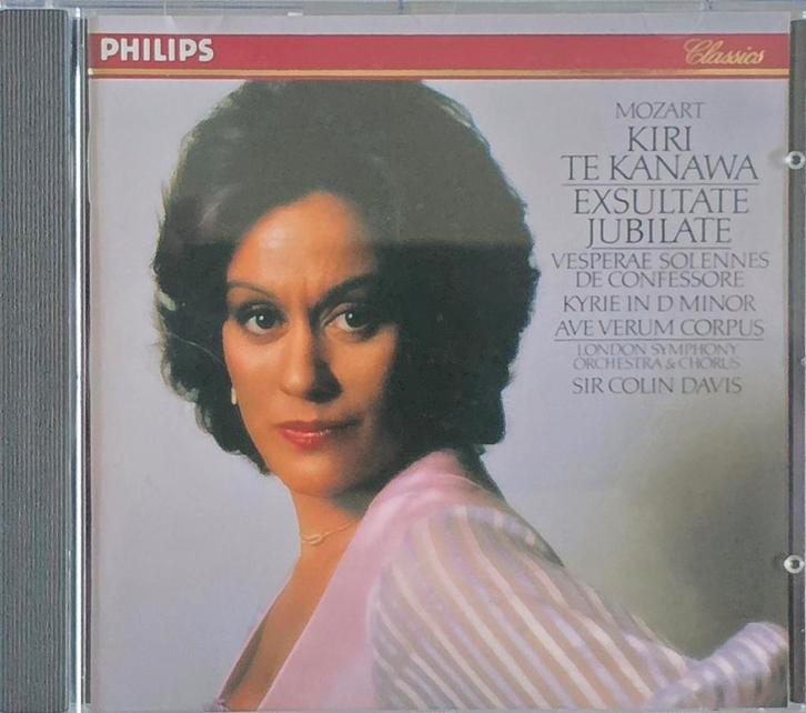 Mozart - Kiri Te Kanawa - Exsultate Jubilate - Philips, Cd's en Dvd's, Cd's | Klassiek, Zo goed als nieuw, Vocaal, Classicisme