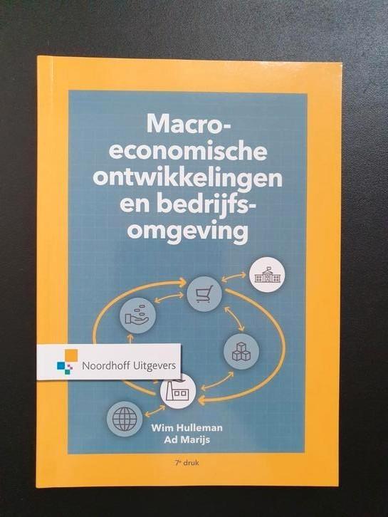 Macro economische ontwikkelingen en bedrijfsomgeving, Boeken, Economie, Management en Marketing, Zo goed als nieuw, Economie en Marketing