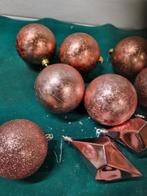 kerstballen rose 12 stuks verschillende [b106], Diversen, Kerst, Ophalen of Verzenden