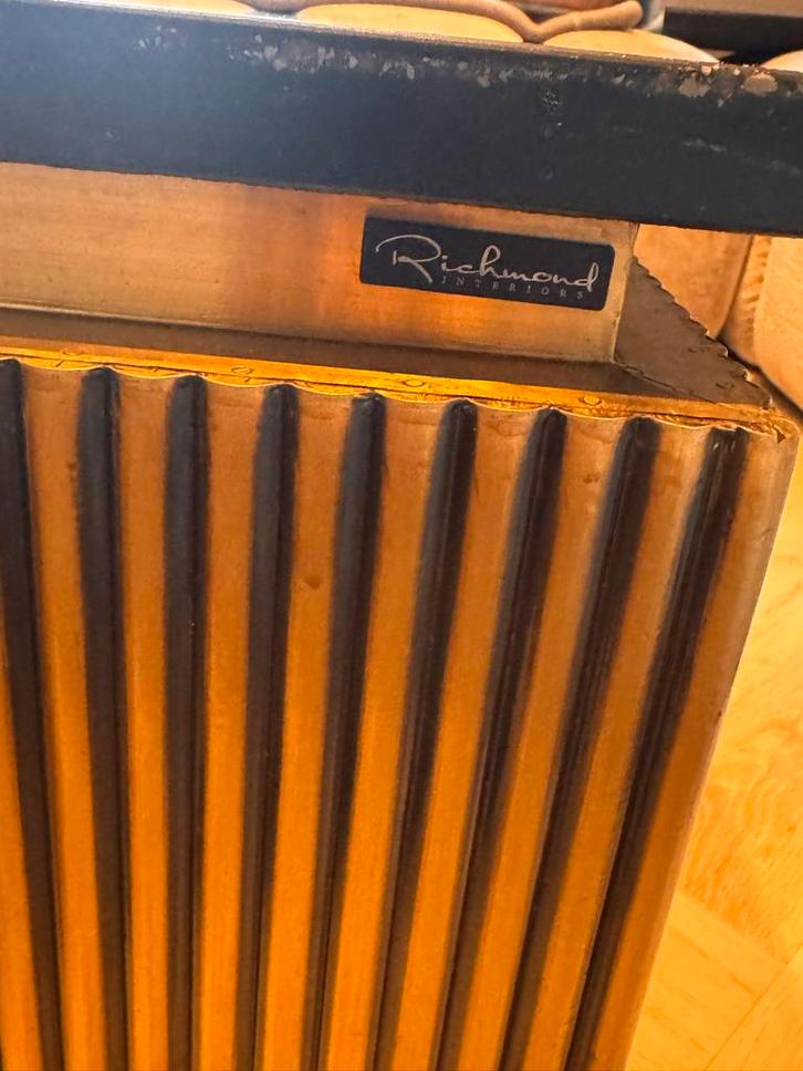 Richmond Interiors Ironville Salontafel Vierkant, Huis en Inrichting, Tafels | Salontafels, Zo goed als nieuw, Minder dan 50 cm