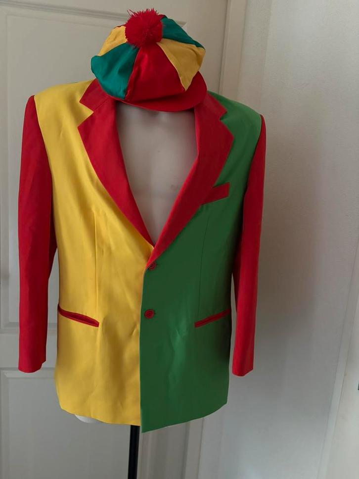 Pipo Clown Colbert  Maat L + muts feest carnaval unisex, Kleding | Heren, Carnavalskleding en Feestkleding, Zo goed als nieuw