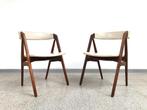 Vintage Deens design Farstrup Møbler stoelen 1960's, Huis en Inrichting, Ophalen, Gebruikt, Twee, Wit