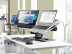 HP Adjustable Dual Monitor Stand (Laptop/Monitor), Ophalen, Zo goed als nieuw, HP, In diepte verstelbaar
