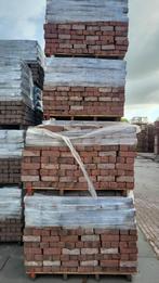 +/- 80m2 gebruikte klinkers gebakken dikformaat rood bruin, Ophalen, Gebruikt, Keramiek, Klinkers