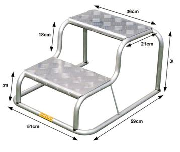 Opstapje caravan Milenco Aluminium Double opstap beschikbaar voor biedingen