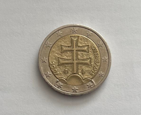 2 euromunt Slowakije 2009, Postzegels en Munten, Bankbiljetten | Europa | Eurobiljetten, Ophalen, Slowakije, 5 euro