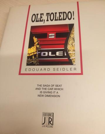 Dik zeldzaam boek Seat Toledo éérste type IZGST hardcover 