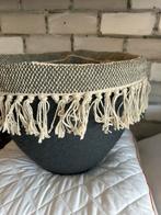 Bloempot mand ibiza boho style nieuw, Ophalen of Verzenden, Nieuw, Rond