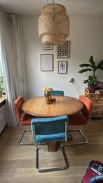 Ronde eettafel 115 diameter, Ophalen of Verzenden, Gebruikt, Minder dan 4 stoelen