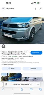 Splitter voorspoiler maxton design vw transporter t5 Zgan, Ophalen, Nieuw, Voor, Bumper