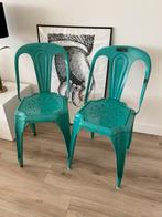 2 Vintag Fibrocit stoelen, Huis en Inrichting, Stoelen, Ophalen, Gebruikt, Twee, Overige kleuren