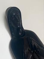Zwarte Madonna van ebbenhout Belgisch Congo, 42 cm hoog, Ophalen