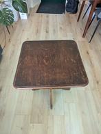 Vintage houten bijzettafel / plantentafel, Huis en Inrichting, Tafels | Sidetables, Gebruikt, 50 tot 100 cm, Ophalen of Verzenden