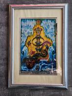 Foto van litho van Louis Weijts - Vastenavend tafereel, Ophalen of Verzenden, Zo goed als nieuw