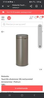 Prullenbak brabantia, 50 tot 75 cm, Verzenden, Nieuw, 40 liter of meer