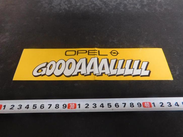 sticker OPEL  GOOOAAALLLLL, Verzamelen, Stickers, Zo goed als nieuw, Ophalen