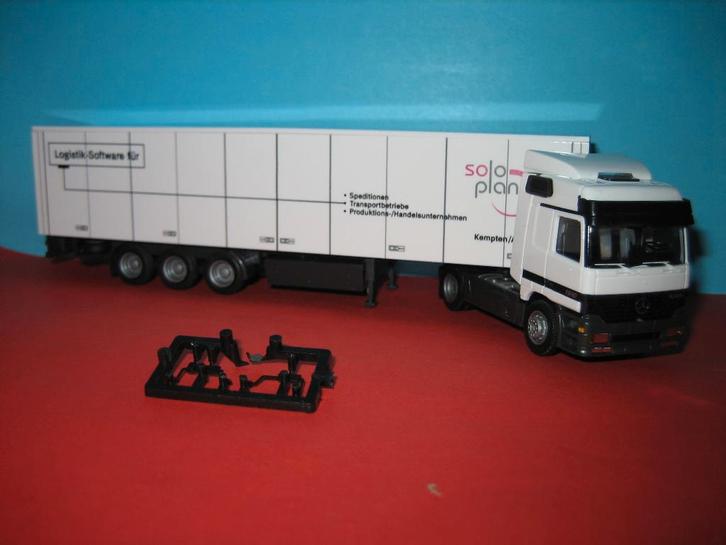 Solo-Plan  MERCEDES 1840 met oplegger  AWM, Hobby en Vrije tijd, Modelauto's | 1:87, Nieuw, Bus of Vrachtwagen, AWM, Ophalen of Verzenden