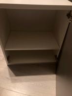 Witte Besta opzetkast met hoogglans grijze deur, Huis en Inrichting, Kasten | Wandmeubels, Ophalen, 25 tot 50 cm, Minder dan 150 cm