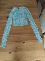 Monki Doorschijnend Topje - Maat XS, Blauw, Ophalen of Verzenden, Zo goed als nieuw, Maat 34 (XS) of kleiner