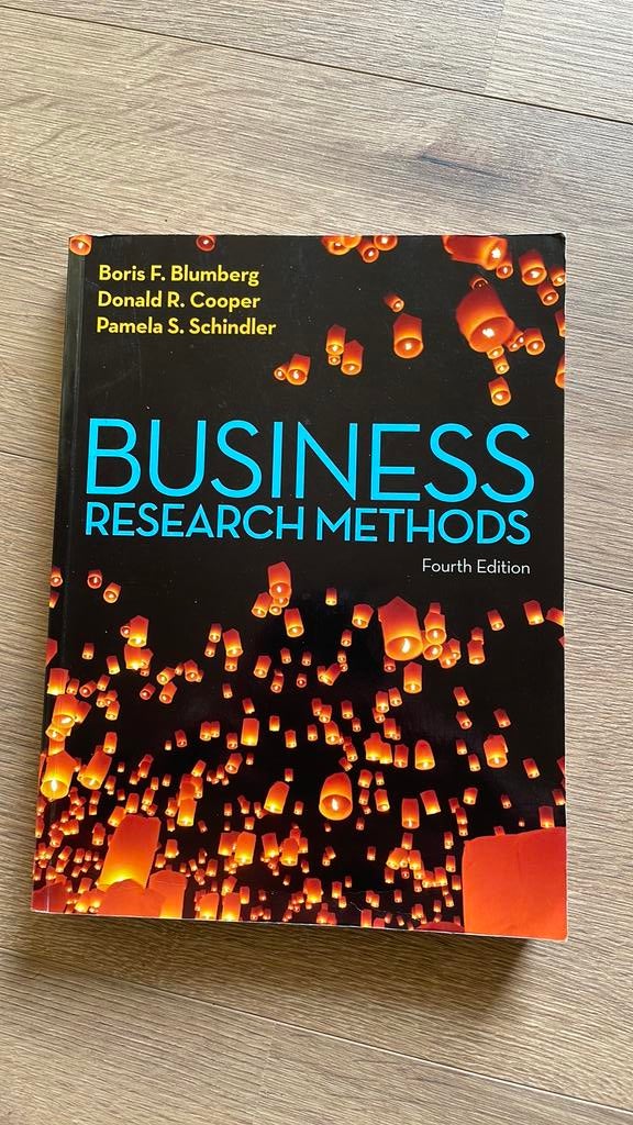 Business Research Methods Fourth Edition - Blumberg, Ophalen of Verzenden, Beta, Gelezen, WO