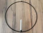 Metalen kaarsenring, wandhanger, Ophalen, 50 tot 75 cm, Zwart, Zo goed als nieuw