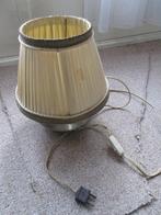 Schemerlampje met rond voetje, Huis en Inrichting, Lampen | Tafellampen, Ophalen of Verzenden, Gebruikt, Metaal, Minder dan 50 cm