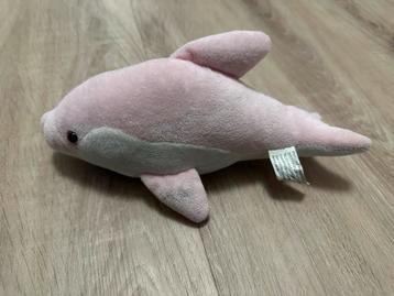Roze pluche dolfijn ca 25 cm (Dolfinarium) beschikbaar voor biedingen