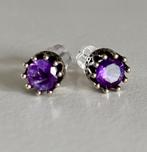 Amethist amethyst met zilver oorknopjes oorbelleb, Sieraden, Tassen en Uiterlijk, Oorbellen, Ophalen of Verzenden, Zo goed als nieuw