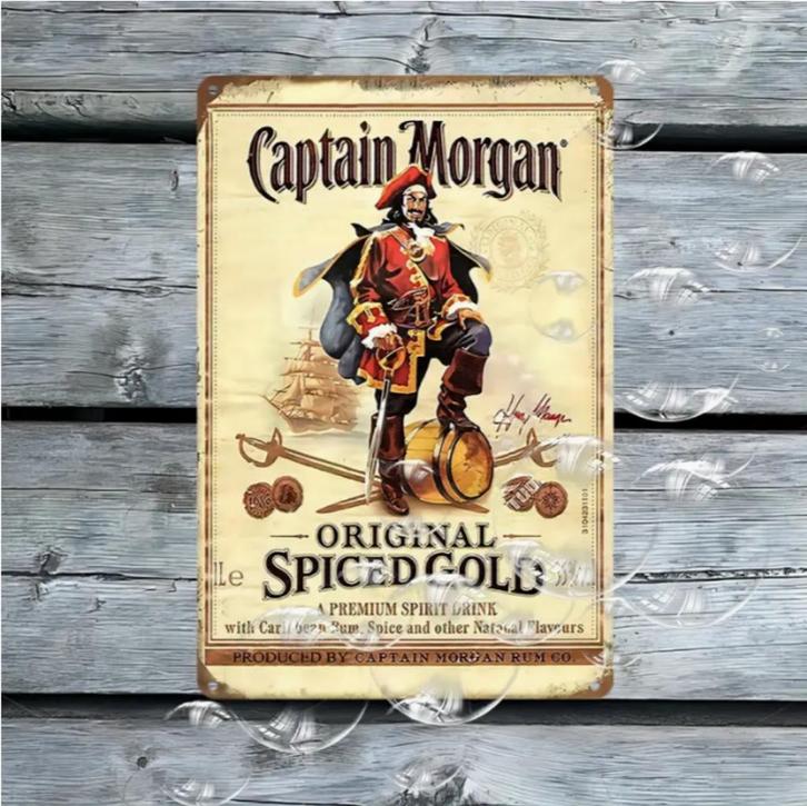 Wanddecoratiebord - CAPTAIN MORGAN, Verzamelen, Merken en Reclamevoorwerpen, Nieuw, Reclamebord, Ophalen of Verzenden