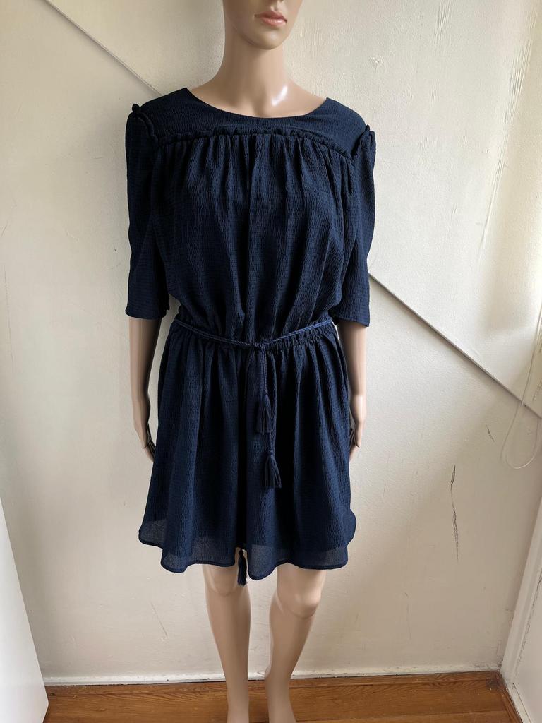Maria Tailor jurk donkerblauw maat 40 met riem, Kleding | Dames, Maat 38/40 (M), Blauw, Maria Tailor, Ophalen of Verzenden